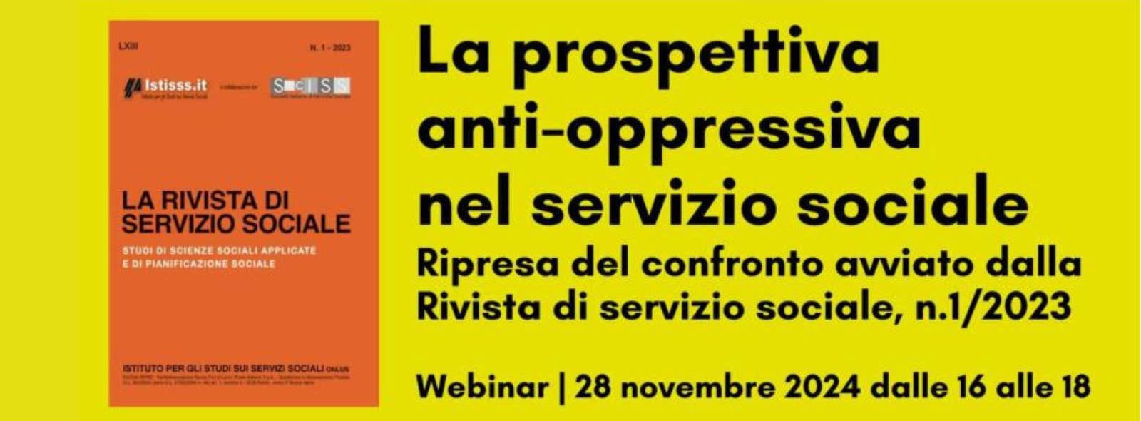 La prospettiva anti-oppressiva nel servizio sociale: un nuovo webinar per approfondire e discutere le sfide del settore