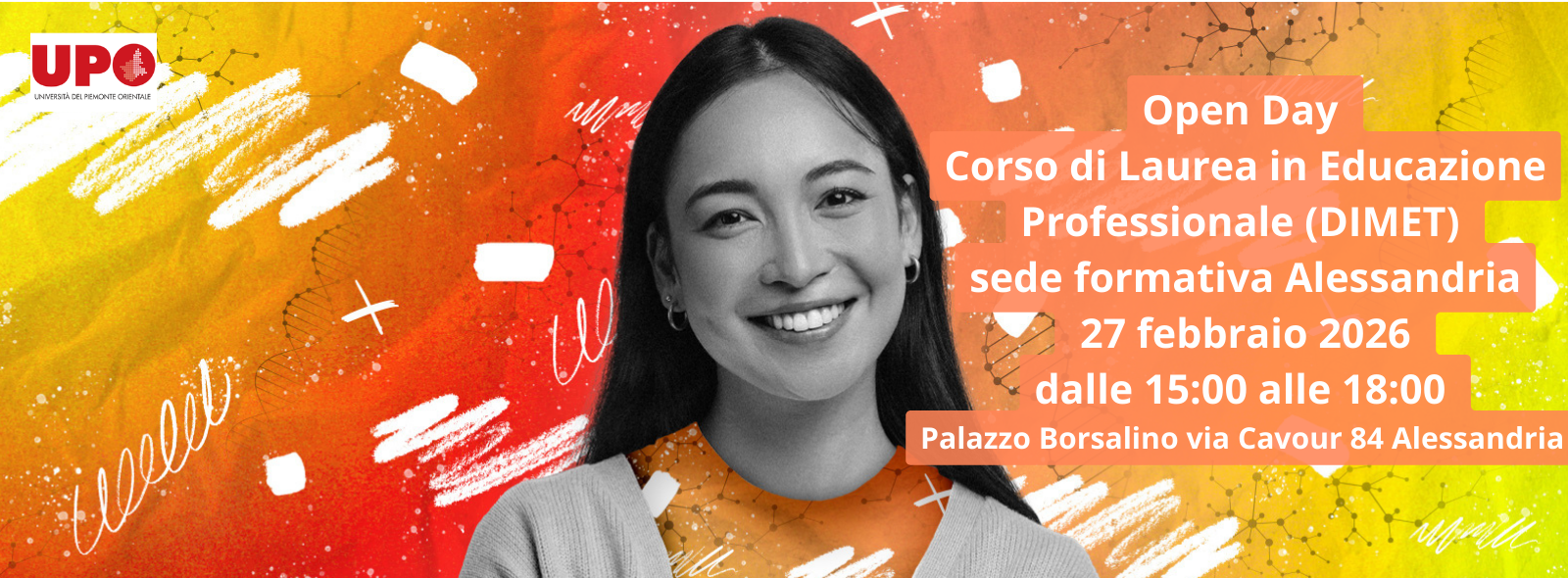 Open day corso di laurea in Educazione professionale - Alessandria 27  febbraio 2026 
