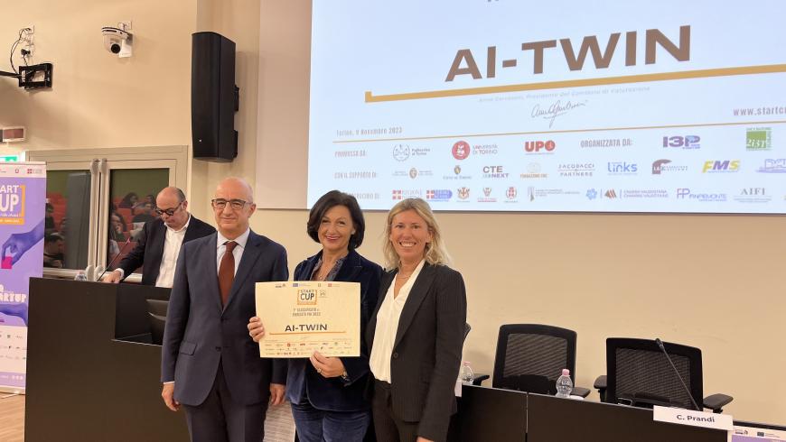 Annalisa Chiocchetti ritira il primo premio Start Cup 2023